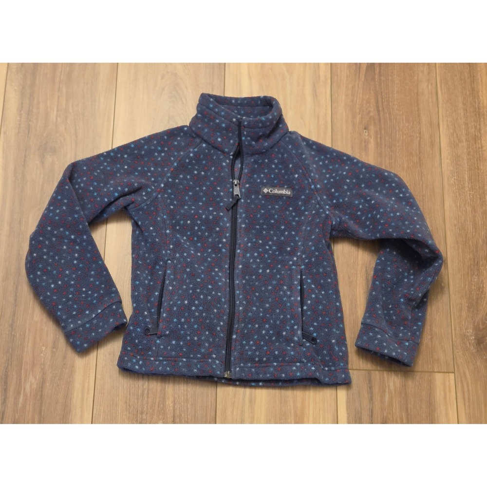 Columbia Benton Springs II Printed Fleece Jacket Youth Size XS (6-6X) Purple